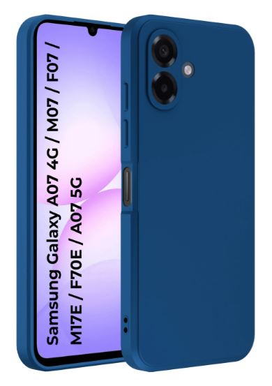 Back Cover for Samsung Galaxy A07 5G Blue, Flexible, Silicon.